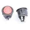 Interruptor Basculante Kcd1 Redondo de 6 Pinos e 2 Posições, Para Frente e Para Trás, Certificação Padrão Coreano Kc, Interruptor Basculante, Tamanho de Abertura 22mm