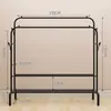 Secador Sencillo de Pie para Habitación Colgador Interior Perchero para el Hogar Dormitorio Plegable de un Solo Poste Perchero Fresco para Ropa