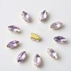 Broca Garra Olho de Boi Quatro Furos Duas Orelhas 6X12 Broca Colorida para Vidro Costura à Mão Acessórios para Arte de Unhas com Strass para Roupas e Joias DIY