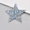 Atacado 6CM Estrela de Cinco Pontas Colorida Ponta Inferior Resina Diamante Aleatório Padrão Cola Quente Camiseta Mapa Quente Diamante Malha Roupa Acessórios de Sapato