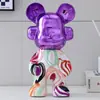 Adornos Decorativos Geniales y Modernos de Oso Fluido DJ Celebridad de Internet Decoración Moderna para Sala de Estar Hogar Gabinete de Vino Gabinete de TV Venta al por Mayor