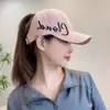 Gorra de béisbol de coleta alta para padres e hijos, verano para mujer, ala grande, protector solar, parasol, cara negra, gorra pequeña