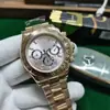 Reloj para Hombre Rolex Serie Daytona 40mm Mecánico Totalmente Automático con Correa de Acero Dorado, Suministro de Fabricante de Comercio Exterior Transfronterizo