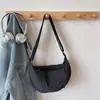 Bolsa Feminina Tendência 2026 Primavera Nova Bolsa de Lona Leve para o Trabalho Bolsa de Ombro Único Transversal Fashionable Bolsa Casual Dumpling