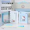 Cuaderno original de Hello Kitty, diseño de alta calidad, cuaderno de hojas sueltas M5, cuaderno temático del gato KT para niñas, páginas a todo color