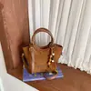 Bolsos Nuevos Otoño 2026 Para el Trabajo de un Solo Hombro Bolso Cruzado de Moda Estilo Coreano Nicho Bolso de Cubo Sencillo de Mano Bolso para Mujer