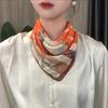 Nueva moda primavera y otoño protección del cuello collar bufanda moda pequeña bufanda elegante versátil fina bufanda succión magnética pequeña bufanda cuadrada