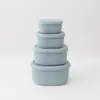 Fiambrera Calentable en Microondas Personalizada 900ml 600ml 300ml 200ml Silicona Camping Picnic Conservación de Alimentos Portátil