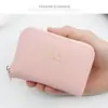 Nova Bolsa de Cartões com Zíper Nicho Feminino Porta Cartões de Habilitação Slot para Vários Cartões Grande Capacidade Bolsa Pequena Mini Carteira Fina para Moedas