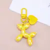 Llavero de Perro Globo de Gelatina con Forma de Corazón Creativo Lindo Cachorro de Color Dopamina Colgante Decoración Versátil para Bolsas y Teléfonos