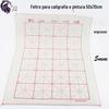 Atacado Feltro Espesso 5mm 50*70 para Caligrafia e Pintura, Tapete de Prática com Grade de Arroz para Caligrafia para Escrever com Pincel