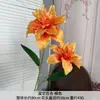 Flores Artificiales de Boda Color Naranja, Flores de Seda para Arreglos de Boda, Decoraciones para Banquetes de Compromiso, Arreglos Florales para Pasillos de Salones de Boda, Decoraciones de Fondo