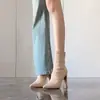 Botines Chuyuji de Gamuza con Tacón Grueso de Tacón Alto para Mujer 2026 Otoño/Invierno Nuevos Botines Elásticos Ajustados para Mujer