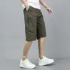 Pantalones Cortos Deportivos de Verano para Hombre Modernos Ropa de Trabajo Casual Versátiles Sueltos Elásticos Transpirables de Secado Rápido a la Rodilla