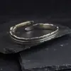 Pulsera de Pluma de Cola Dorada Vintage para Hombre Pulsera Sólida Personalizada de Moda Joyería para Hombre Pulsera de Pluma de Plata Tailandesa de Imitación