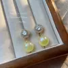 Pendientes Colgantes de Nueva Tendencia Populares Transfronterizos Diseño Simple de Alta Gama Pendientes Clásicos Pendientes Versátiles Elegantes Literarios