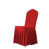 Funda para Silla de Comedor con Falda Plisada Elástica Engrosada Hecha a Medida Cubierta de Silla Falda para Banquete de Boda Hotel Lino de Hotel