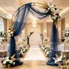 Transfronteiriço quente decoração de festa de casamento fundo malha cortina de gaze adereços ao ar livre atacado direto da fábrica