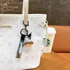 Llavero de Donut Kuromi Electroplateado Lindo Colgante para Bolso Muñeca Llavero Colgante Máquina de Bolas Regalo Pequeño