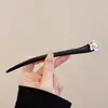 Grampo elegante e versátil de ginkgo para cabelos finos, grampo em U de nicho para a parte de trás da cabeça, grampo em forma de crescente