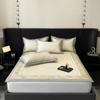 Conjunto de Três Peças de Mat de Seda de Gelo Estampado Digital Classe A Verão Espessado Antibacteriano Lavável Lençol de Cama de Luxo Acessível Mat para Ar Condicionado