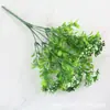 Fornecimento de fábrica planta verde 7 garfos planta de frutas Milão material para parede de plantas acessório para arranjo de flores material para parede de plantas aquáticas
