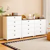 Gabinete de almacenamiento de acero, de pared, para dormitorio, almacenamiento junto a la cama, diseño simple y moderno, adecuado para la entrada, con cinco cajones