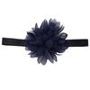 Diadema de flor de loto para niños europeos y americanos, diadema para bebé, tocado elástico para bebé, niña, hecho a mano, flor para la cabeza de gasa, accesorios para el cabello