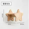 En Stock Casa para Gatos de Lona de Madera Montada en Pared Plataforma para Saltar Gatos Poste Rascador de Cuerda de Sisal Marco de Escalada para Gatos de Madera Maciza para Mascotas Gato Venta al por Mayor