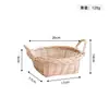 Cesta de Almacenamiento Tejida a Mano para Cocina, Cesta de Almacenamiento para Jengibre y Ajo, Organizador de Escritorio para Desorden, Cesta de Almacenamiento Tejida para Snacks y Frutas