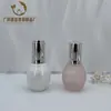 Botella Esférica de 50ml, Botella Original de Solución de Bombilla Pequeña, Botella Dosificadora de Aceite Esencial con Presión, Gotero Redondo, Botella de Vidrio Dosificadora