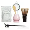 Set de Utensilios de Té de Bambú Morado: Batidor de Té, Set de Matcha, Cepillo para Revolver, Set de Batidor de 100 Púas, Empaque de Caja de Regalo para Batidor de Té, Logo Personalizable