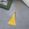 Borla de Cuentas Linglong de 8 cm Nudo Chino de Poliéster Colgante para Disfraz Hanfu Colgante de Metal Marcador de Libros Colgante Pequeño