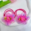Goma elástica para el pelo de niña Hada de las Flores Cuerda para el pelo Tiara de Princesa Bola para coleta Círculo para el pelo Diadema para bebé