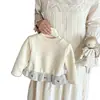 Sudadera con Forro de Polar para Niña Estilo Nuevo Moda Elegante Infantil Capa Base Ropa de Otoño Invierno para Bebé Niña Monopieza de Terciopelo