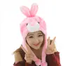 Chapéu de pelúcia grosso de inverno com desenho de animal, chapéu para performance de adultos e crianças, chapéu com proteção para as orelhas, adereços de performance
