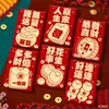 Ruixiang 2026 Año del Caballo Sobre Rojo Nuevo Creativo Brillo Escarchado Dibujos Animados Zodiaco Sobre Rojo Bolsa de la Suerte de Año Nuevo