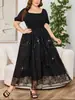 Colección de liquidación especial: Vestidos y batas largas de tallas grandes, holgados, favorecedores y elegantes para mujer, disponibles para compra transfronteriza.