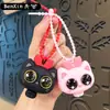 Juguete de Apretar Creativo Llamativo de Gato para Aliviar el Estrés Llavero de Dibujos Animados Colgante para Mochila Pequeño Regalo