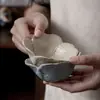 Serie Colección de Flores Tazón Pequeño para Dip Hecho a Mano Estilo Retro Japonés Cerámica para Salsa y Vinagre de Sabor para Hot Pot Hogar Cerámica