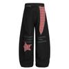Pantalones Casuales de Algodón con Patchwork de Personalidad de Moda Callejera Europea y Americana 2025 para Mujer Pantalones Scimitar Suministro al por Mayor 10