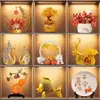 Conjunto Adornos Combinados Creativos Lujo Ligero Sala de Estar Oficina Gabinete de Vino Aparador Lateral Ventana Sala de Muestras Decoraciones para el Hogar
