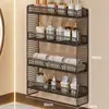 Prateleira de armazenamento para banheiro, cesta suspensa para cosméticos, caixa de armazenamento multicamadas para a parede, cesta de armazenamento de parede para trás da porta do banheiro