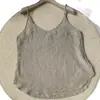 Favorecedor Chaleco Camisola de Lino para Mujer, Holgado de Verano, Ligero, Transpirable, Ropa Interior, Casual, Versátil, Top Base sin Mangas