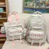 Mochilas de estilo coreano, modernas y estéticamente agradables para estudiantes de secundaria y preparatoria, con múltiples compartimentos, un diseño ligero y gran capacidad