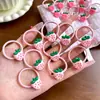 Gomas para el pelo de frutas para niños, lindas diademas de fresa, cuerdas para el pelo de niñas, gomas elásticas, dulces y nuevas diademas de princesa duraderas