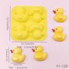 DIY pato amarelo silicone molde tigela de geléia branca bolo fudge molde decoração de bolo mini molde de boneca de gesso