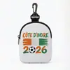 2026 Copa do Mundo de Futebol Transfronteiriça Bandeira Nacional Fone de Ouvido com Fio Bolsa de Armazenamento Bolsa de Transporte Portátil Porta-Cartões Porta-Moedas