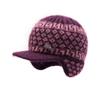 Chapéu de Inverno para Mulheres de Meia-Idade e Idosas Chapéu de Lã Imitação de Coelho para Ciclismo ao Ar Livre para Prevenir o Frio Chapéu de Tricô Quente com Forro de Lã Tipo Bico de Pato para Mulheres