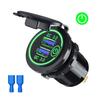 Cargador de Coche de Venta Caliente, Yate, RV, Coche Modificado, Cargador de Coche de 12-24V, Doble USB Carga Rápida Interruptor Qc3.0